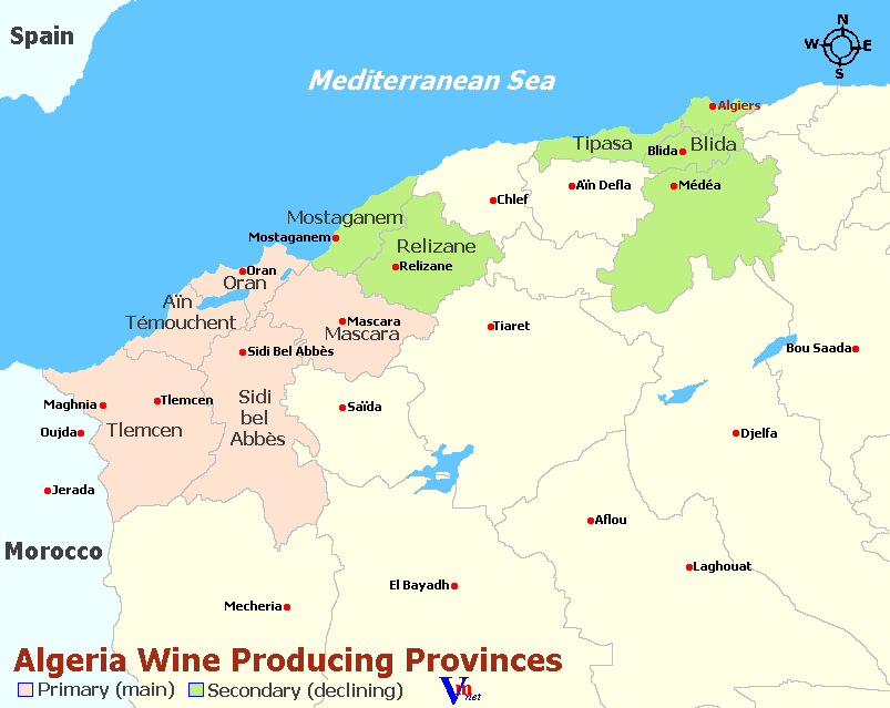 Map of Algeria