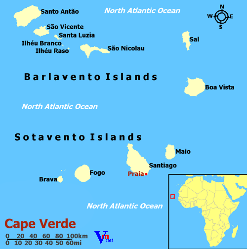 Map of Cape Verde