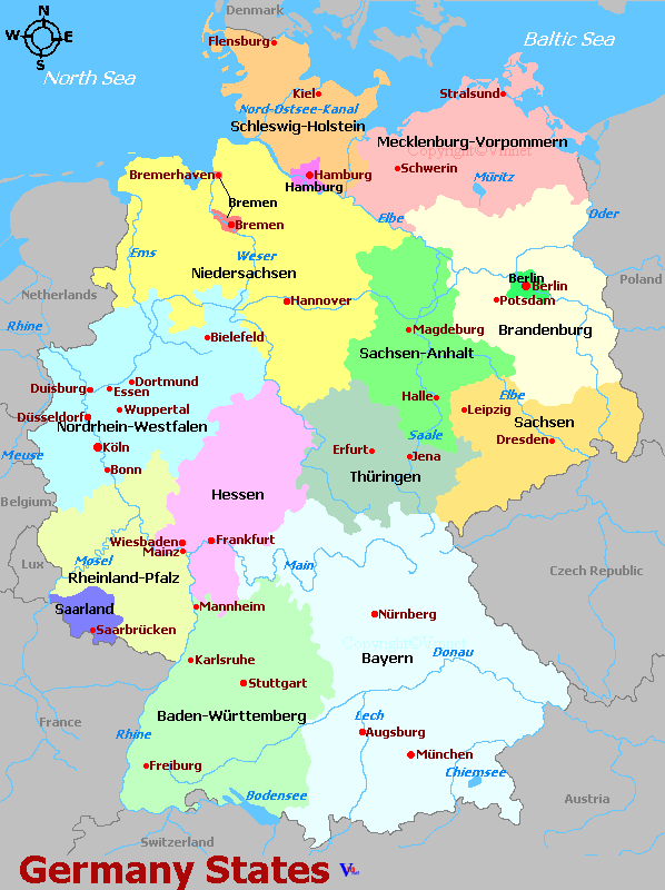 Germany states map