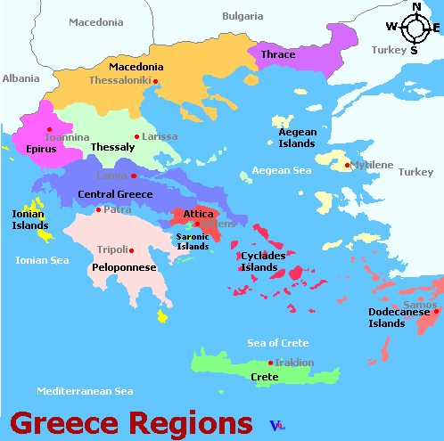 Map of Greece Map of Greece