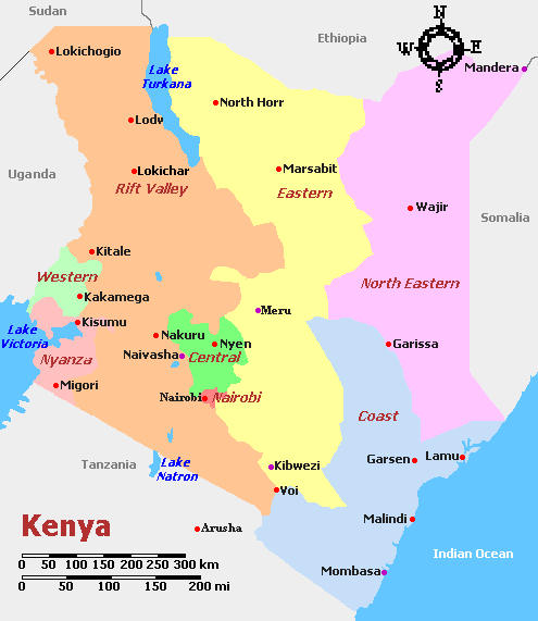 Map of Kenya